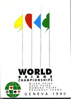 LAST FEW ! -1990 World Bridge Championship Book